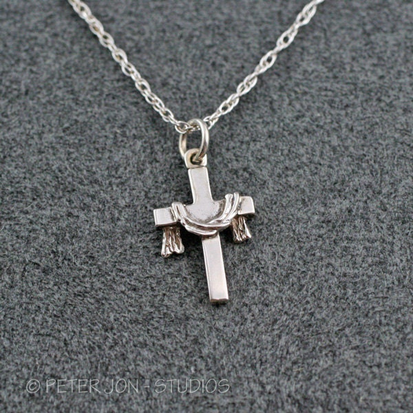 Die Robe Cross Halskette, Handgemacht Aus Massivem Sterling Silber, Christian Schmuck Die Robe Cross Halskette, Handgemacht Aus Massivem Sterling Silber, Christian Schmuck von LoveSoWide