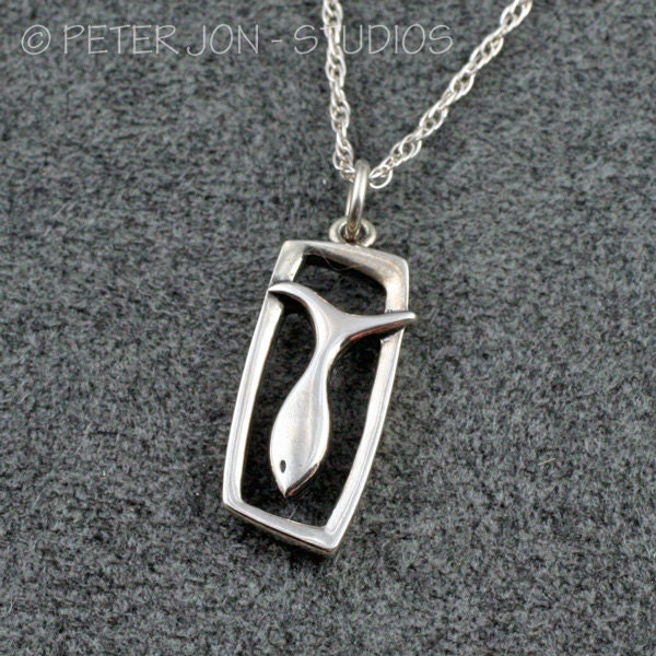 Fisch Anhänger, Handgemacht in Sterling Silber, Christian Fisch, Ichthys Anhänger Fisch Anhänger, Handgemacht in Sterling Silber, Christian Fisch, Ichthys Anhänger von LoveSoWide