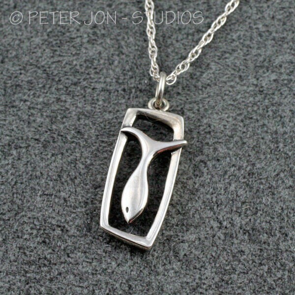 Fisch Anhänger, Handgemacht in Sterling Silber, Christian Fisch, Ichthys Anhänger Fisch Anhänger, Handgemacht in Sterling Silber, Christian Fisch, Ichthys Anhänger von LoveSoWide