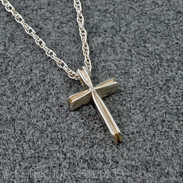 Schmale Kreuz Christliche Halskette Aus Sterlingsilber Schmale Kreuz Christliche Halskette Aus Sterlingsilber von LoveSoWide