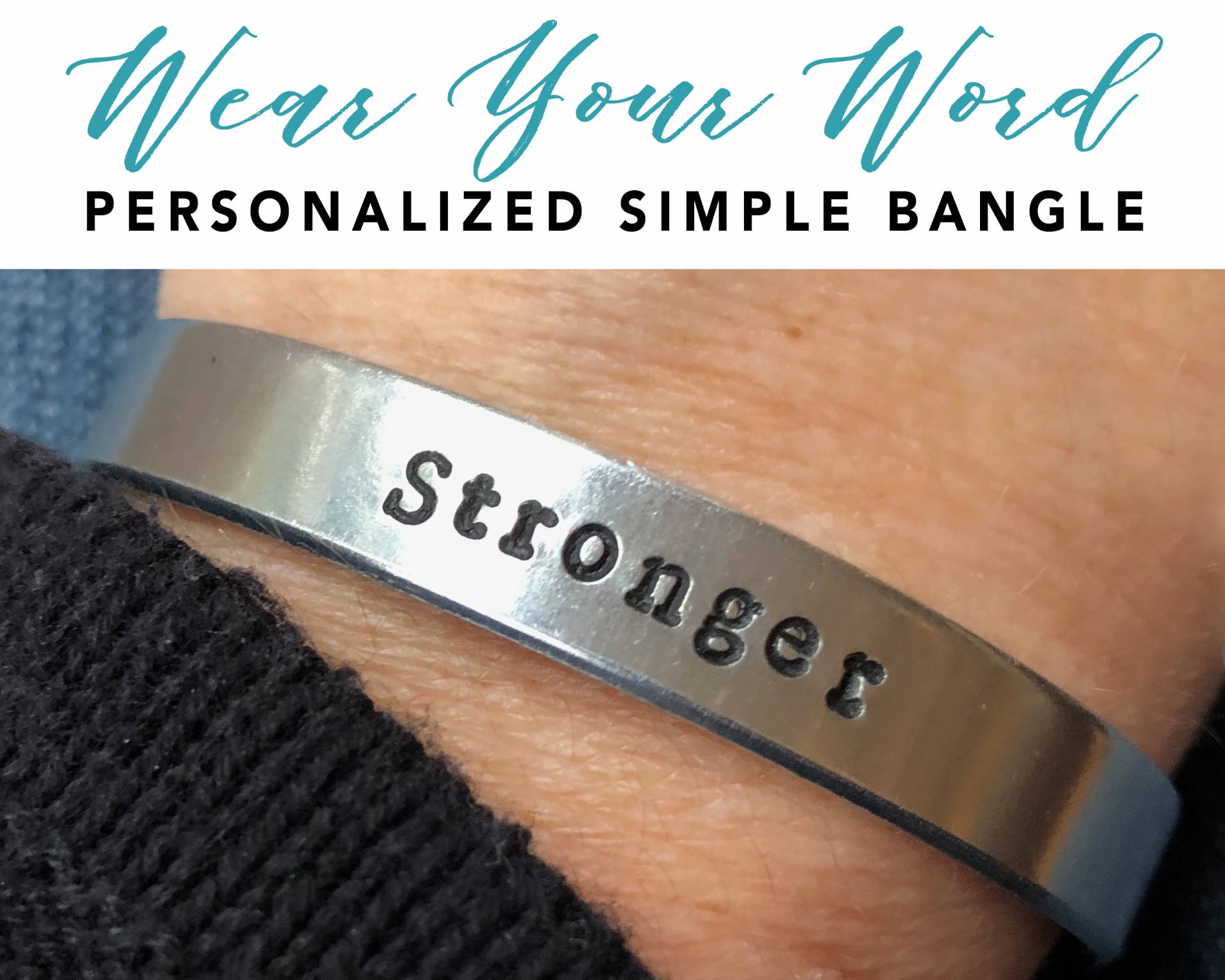 Custom Word Armreif - Schlichter "Good Word" Wort Des Jahres Metal Cuff Armband Inspirierender Schmuck Love Squared Designs." Custom Word Armreif - Schlichter "Good Word" Wort Des Jahres Metal Cuff Armband Inspirierender Schmuck Love Squared Designs." von LoveSquaredDesigns