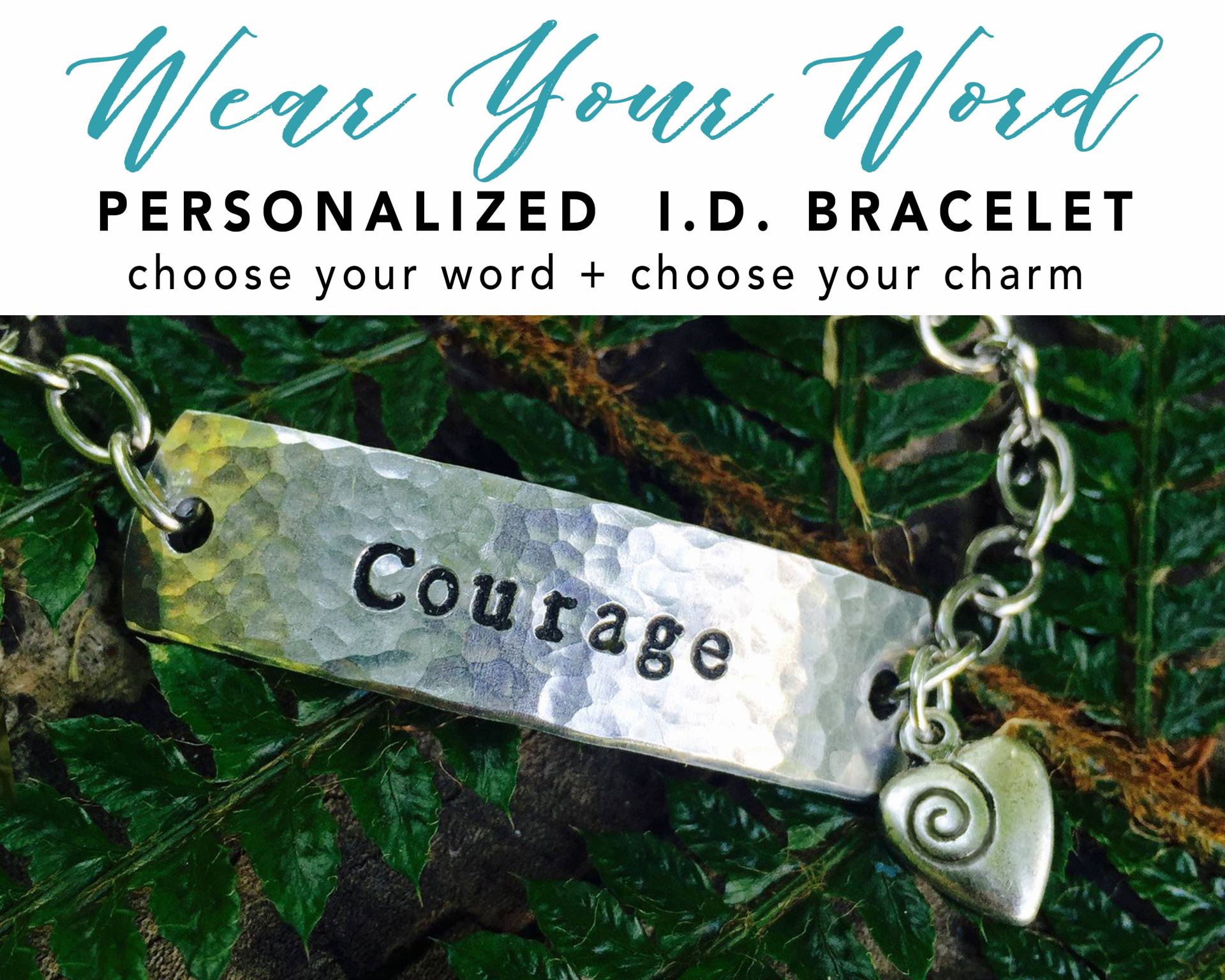 Wunschwort I.d. Armband Mit Wunschwort - Inspiration Affirmation Wort Des Jahres #onelittleword Wunschwort I.d. Armband Mit Wunschwort - Inspiration Affirmation Wort Des Jahres #onelittleword von LoveSquaredDesigns