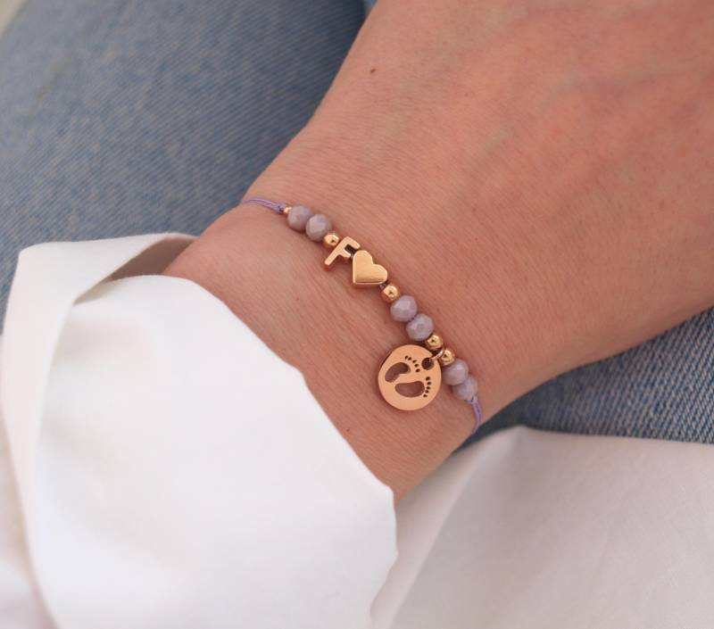 Armband Schmuck Personalisiert Mama Tochter Sohn Personalisierbar Geschenk Geburt Schwangerschaft Baby Kind Mädchen Junge Babyshower Tante von LoveStatementNet