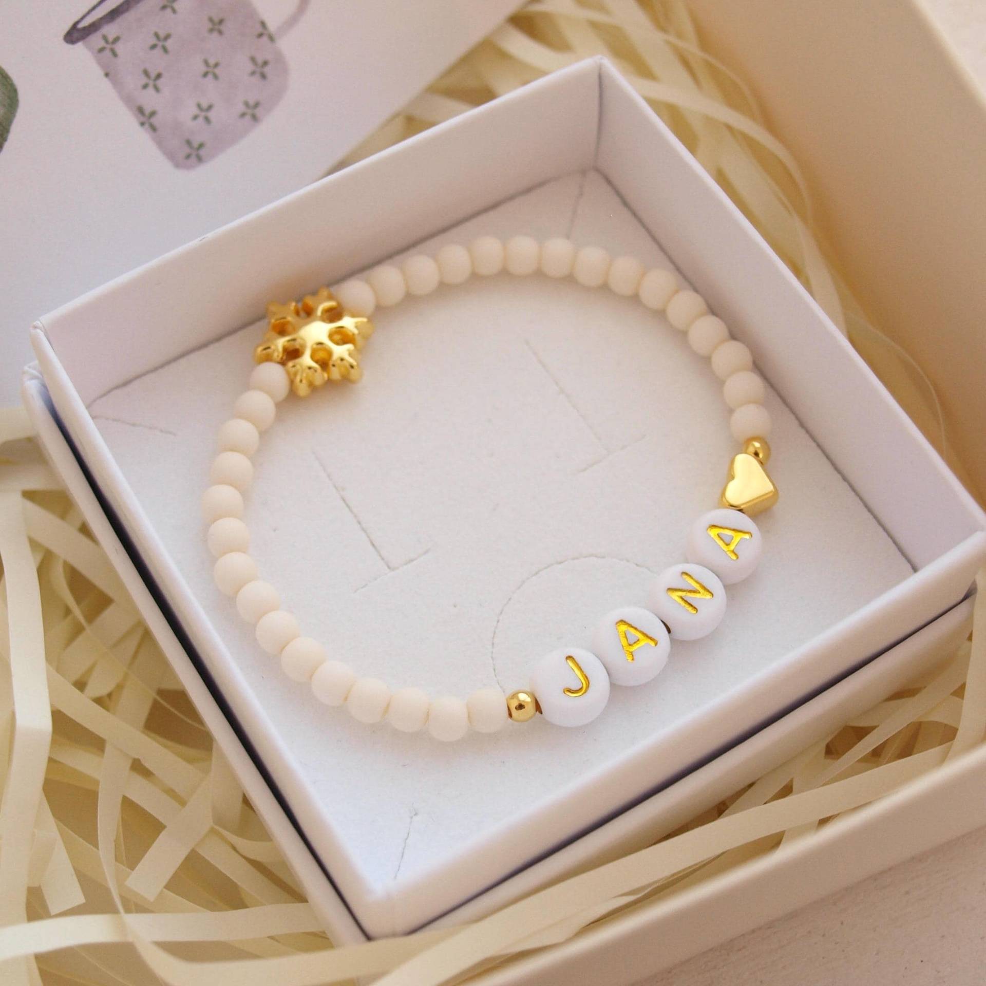 Personalisiertes Armband Kind | Weihnachtsgeschenk Mädchen Personalisierter Schmuck Nikolausgeschenk Weihnachten von LoveStatementNet