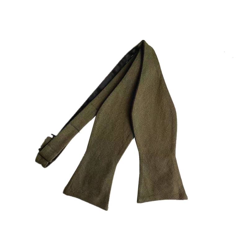 Army Green Selbstgebundene Fliege Hochzeitskrawatte.grüne Leinen Fliege Verstellbare Krawatte. Bräutigam Geschenk Krawatte von LoveStonesAustralia