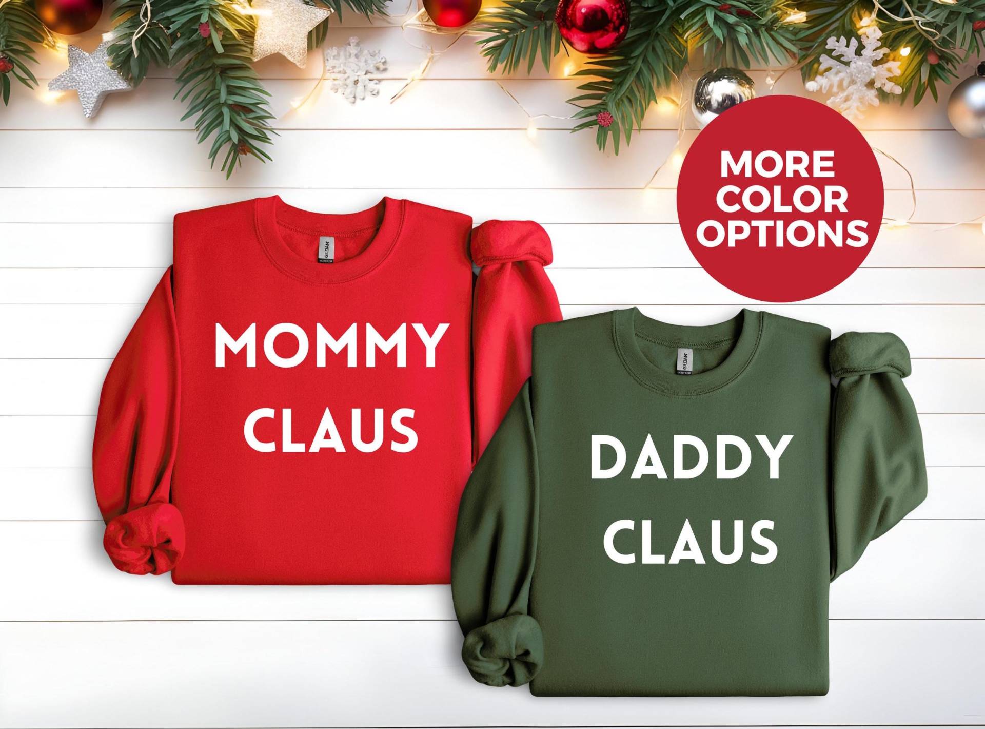 Christmas Pregnancy Sweater, Announcement, Matching Mom To Be Reveal Mommy B von LoveSuDesignShop