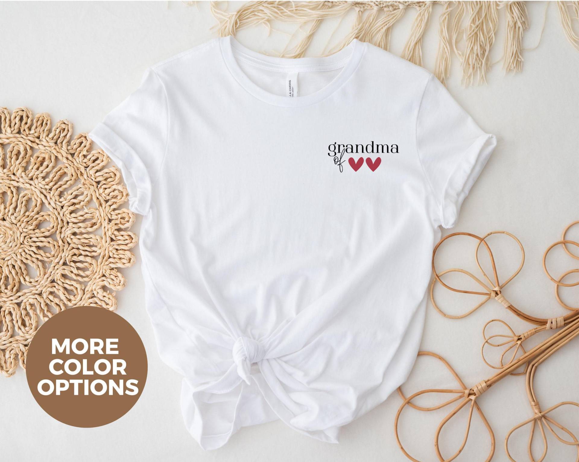 Custom Grandma Of Two Shirt, To Be Gift, Minimalist Pregnancy Reveal Gift von LoveSuDesignShop