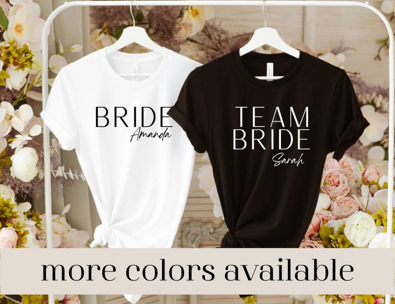 Customize Bachelorette Party Shirts, Jga Tshirts, Hen Party, Bridal Team Bride Shirt, Gift, Wedding Crew T von LoveSuDesignShop