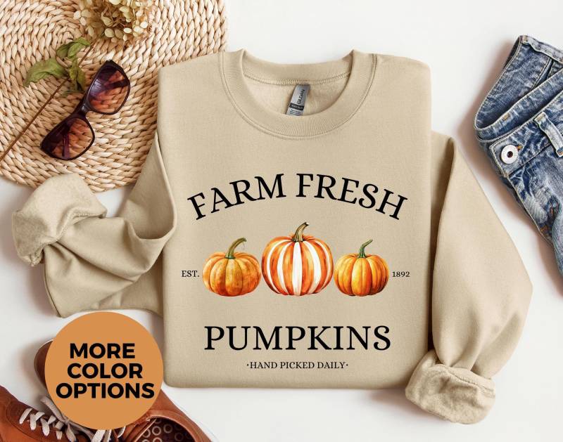 Cute Pumpkin Sweater, Cozy Fall Autumn Fashion, Thanksgiving Halloween Herbst Pulli von LoveSuDesignShop