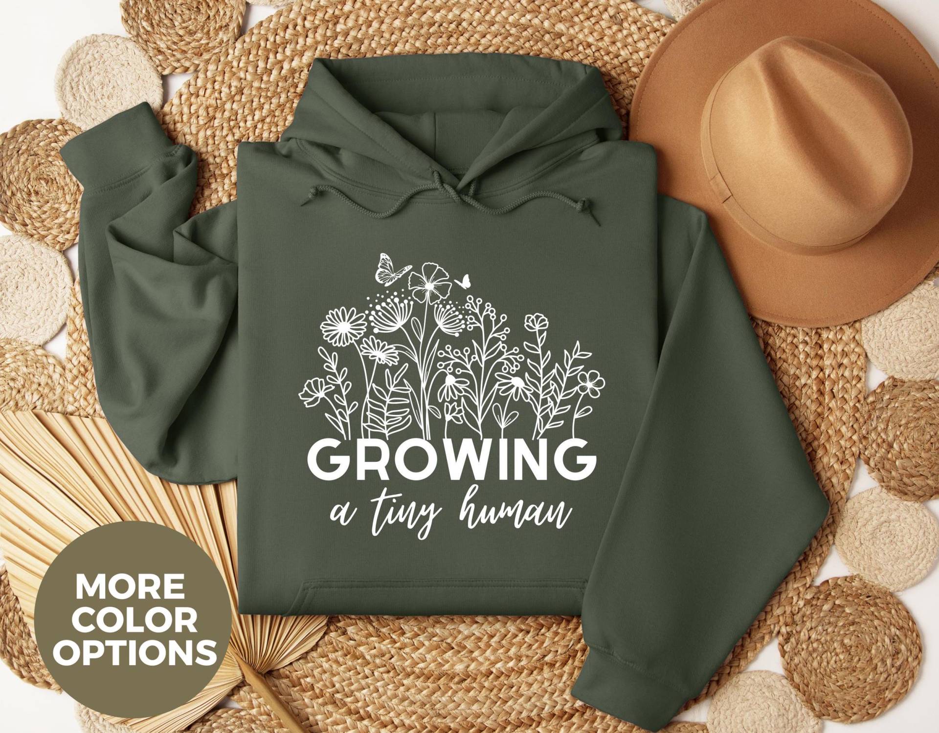 Floral Mom To Be Hoodie, Cute Pregnancy Hoodie , Babyshower Gift, Reveal von LoveSuDesignShop