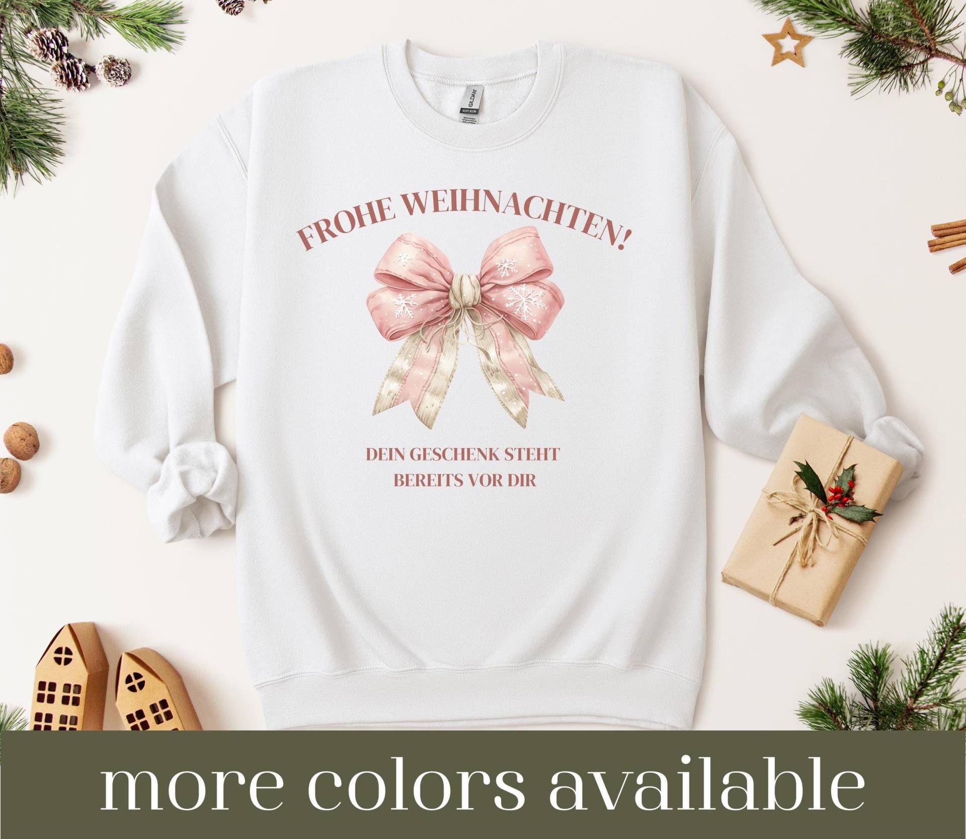 Funny Christmas Sweater, Winter Sweatshirt, Clothing, Coquette Cute Xmas Sweater von LoveSuDesignShop