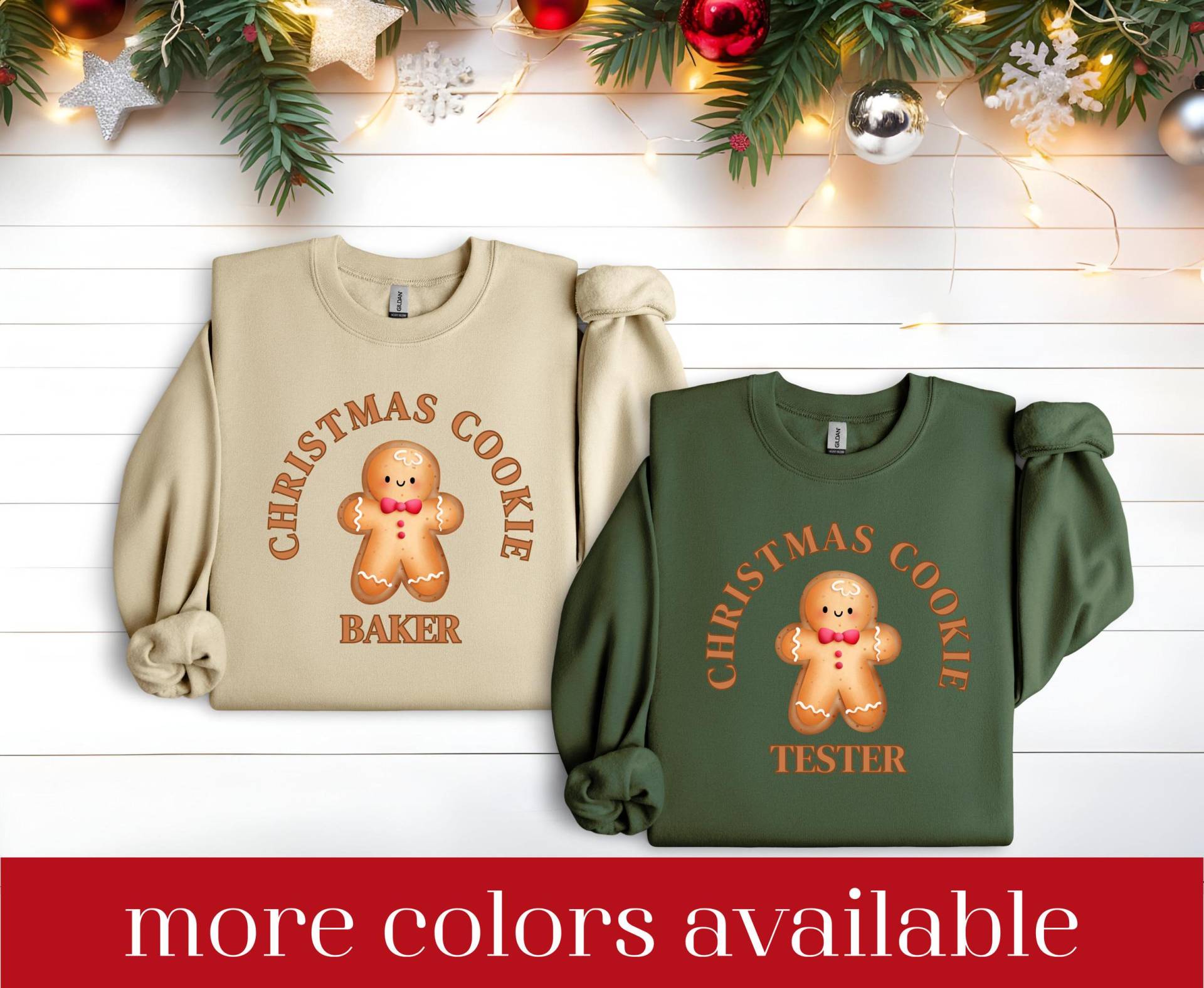 Matching Christmas Sweater, Couple Outfit, Sweats, Xmas His & Hers Sweats von LoveSuDesignShop