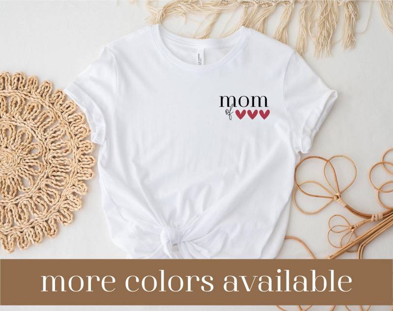 Mom Of Three Shirt, Customize Babyshower Gift, Birth To Be One Two, Minimalist Mama von LoveSuDesignShop