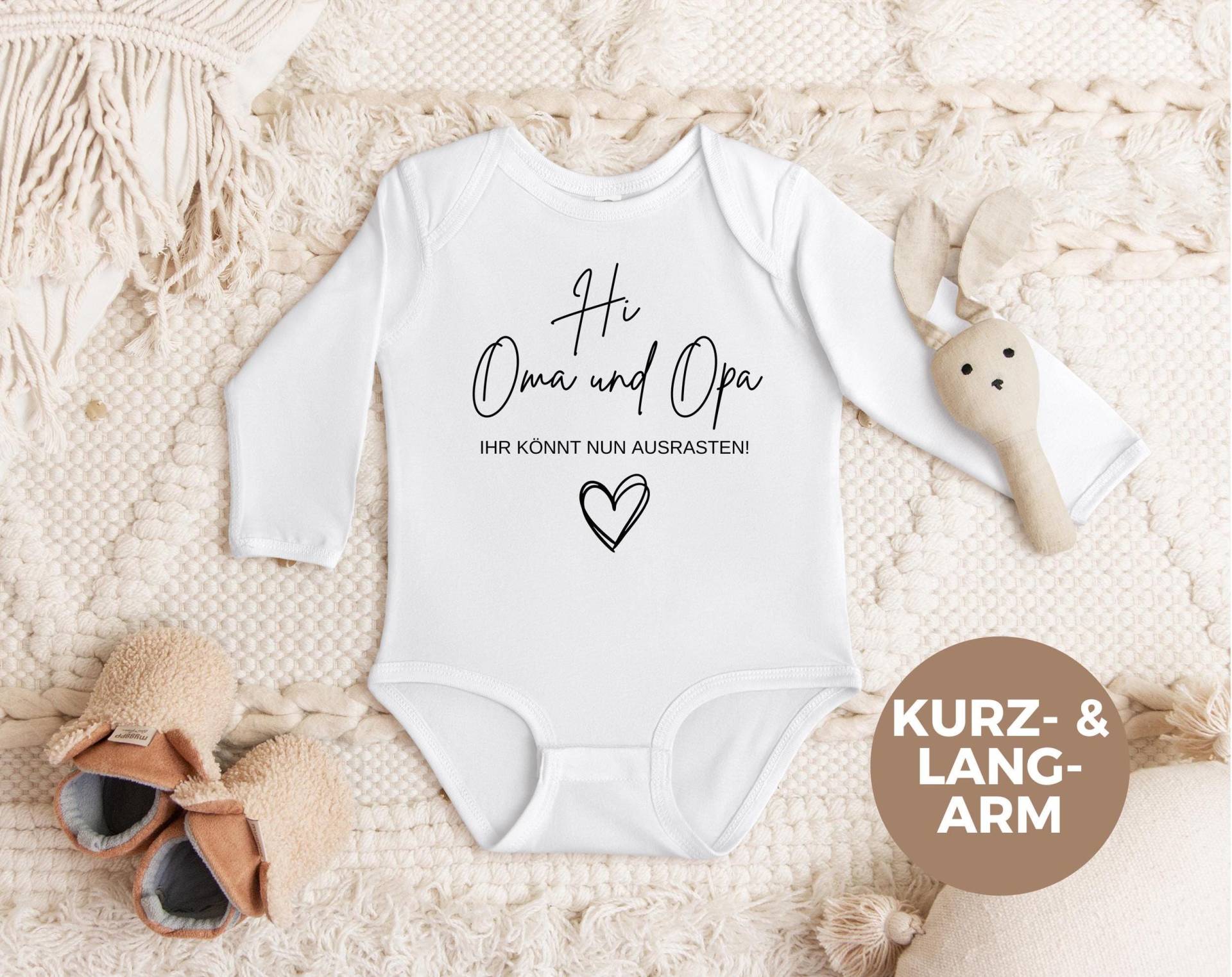 Pregnancy Reveal To Grandma & Grandpa, Announcement Baby Body, Bodysuit, Gift For Grandpa von LoveSuDesignShop