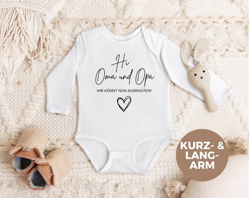 Pregnancy Reveal To Grandma & Grandpa, Announcement Baby Body, Bodysuit, Gift For Grandpa von LoveSuDesignShop