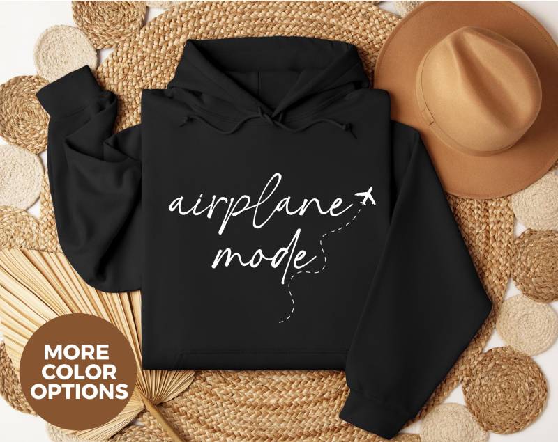 Travel Hoodie, Vacation Lover Hoodie, Adventure Airplane Mode Hoodie, Wanderlust Airport Outfit, Sweater von LoveSuDesignShop