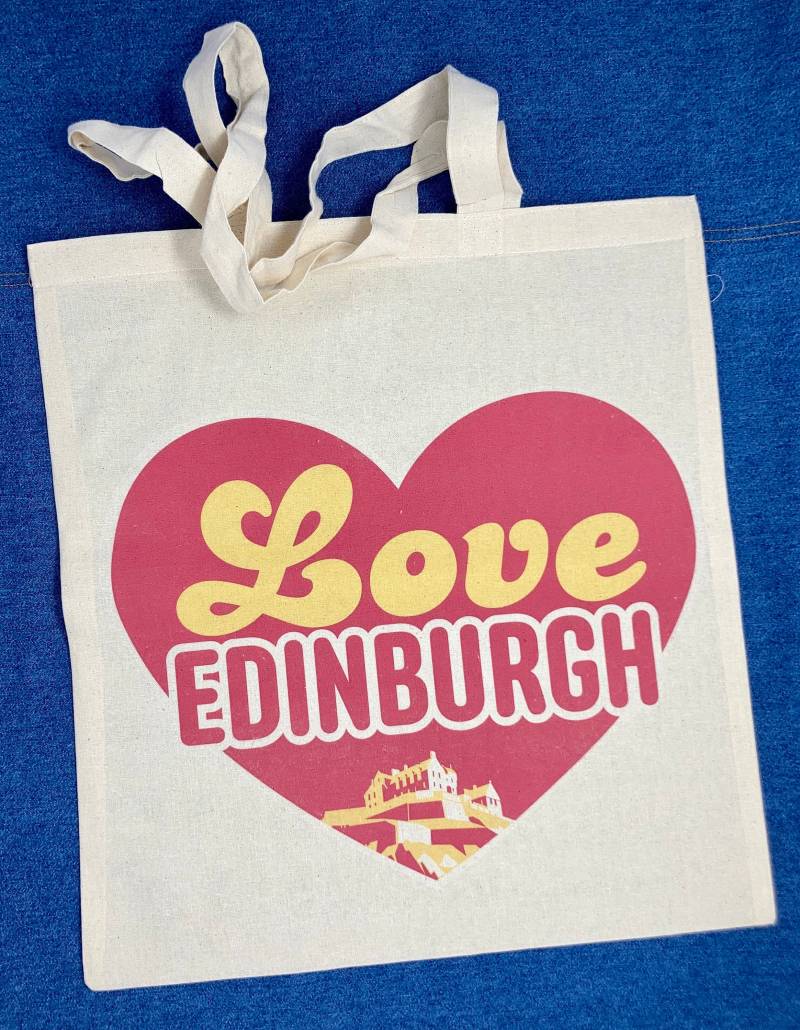 Edinburgh Einkaufstasche Siebdruck Retro, Einkaufstasche, Umweltfreundlich Edinburgh Einkaufstasche Siebdruck Retro, Einkaufstasche, Umweltfreundlich von LoveThatView