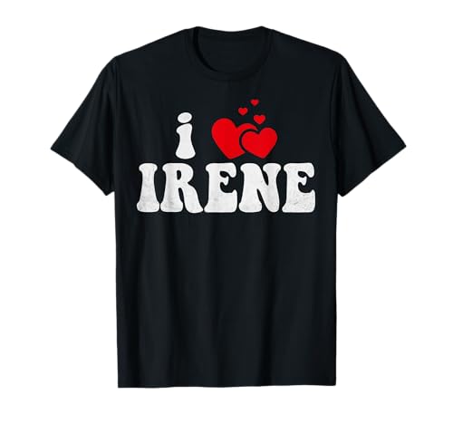 I Love Irene Lustiger Valentinstag Herz Liebe Frauen Irene T-Shirt I Love Irene Lustiger Valentinstag Herz Liebe Frauen Irene T-Shirt von LoveThreads