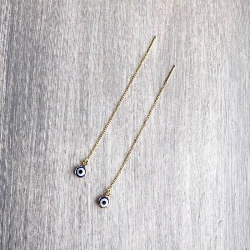 Böser Blick Zierliche Goldohrring von LoveYi