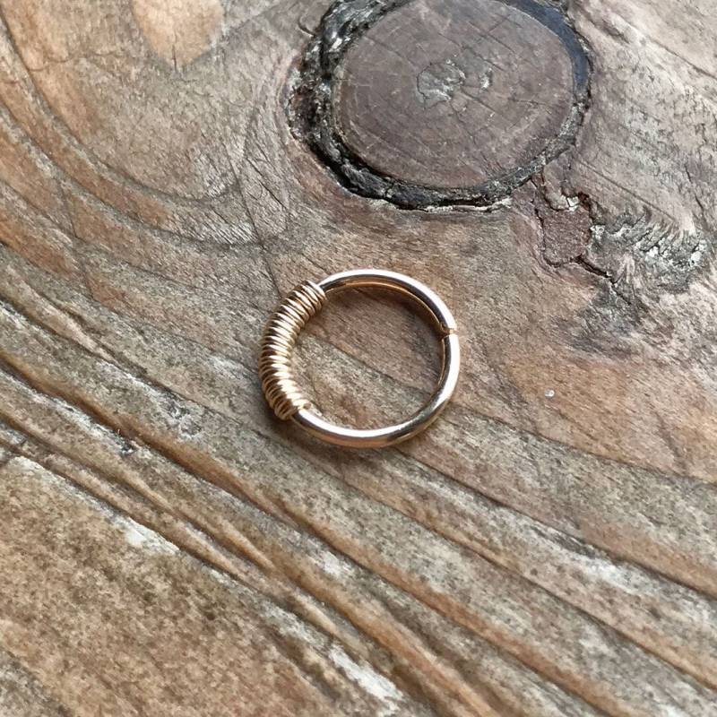 Ohrring Reifen Draht Wrap Kleiner Nasenring Tragus Rook Daith Helix von LoveYi