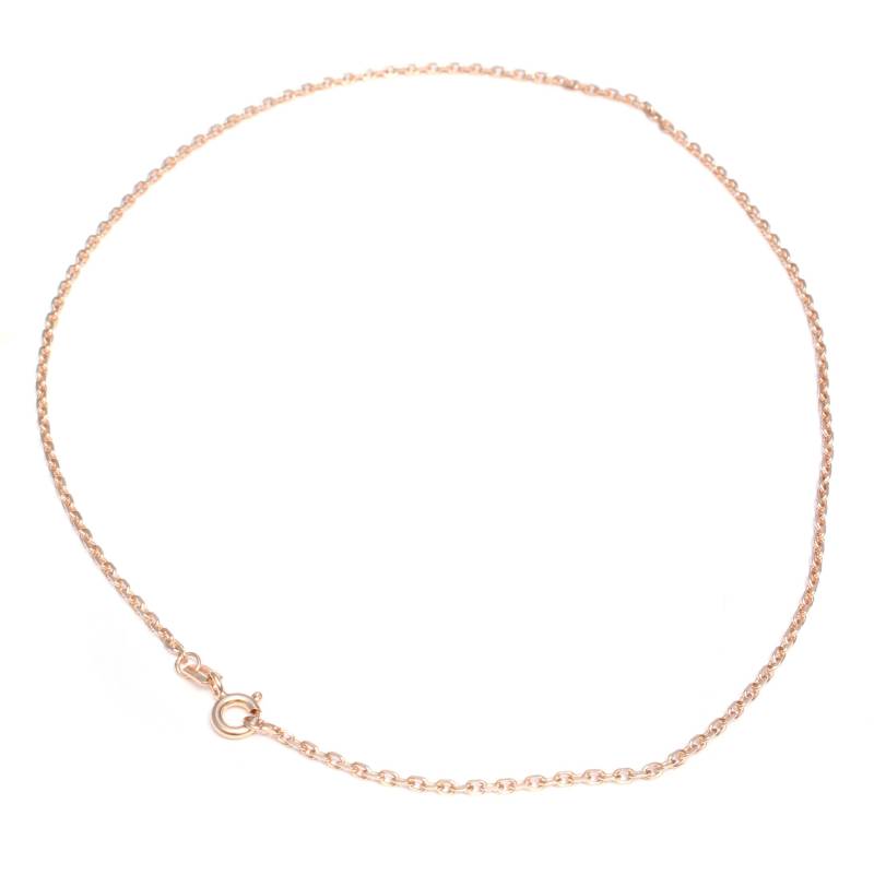 38 cm Ankerkette Mittel, 925 Sterling Silber, 4-Fach Diamantiert, Gliederkette Fein, Silber Kette Neu, Für Anhänger, Silberkette Zart von LoveYourDiamonds