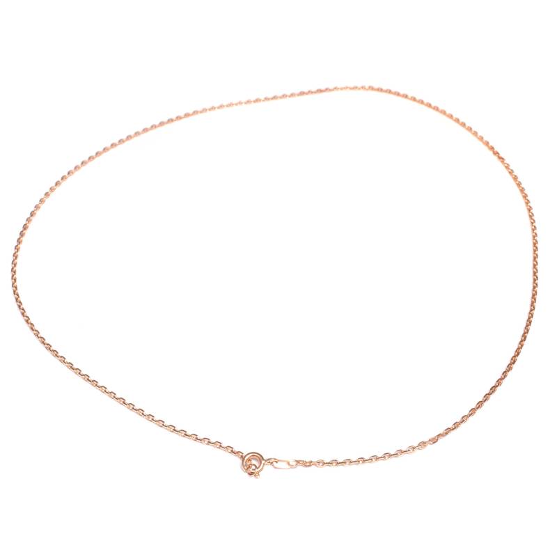 42 cm Ankerkette Mittel, 925 Sterling Silber, 4-Fach Diamantiert, Gliederkette Fein, Silber Kette Neu, Für Anhänger, Silberkette Zart von LoveYourDiamonds