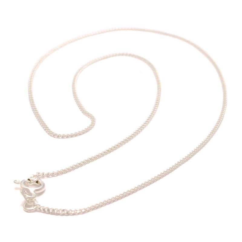 45 cm Panzerkette P40, 925 Sterling Silber, Flachpanzerkette Halskette, Gliederkette Silberkette Fein, Kette Für Anhänger Zart, Damenkette von LoveYourDiamonds