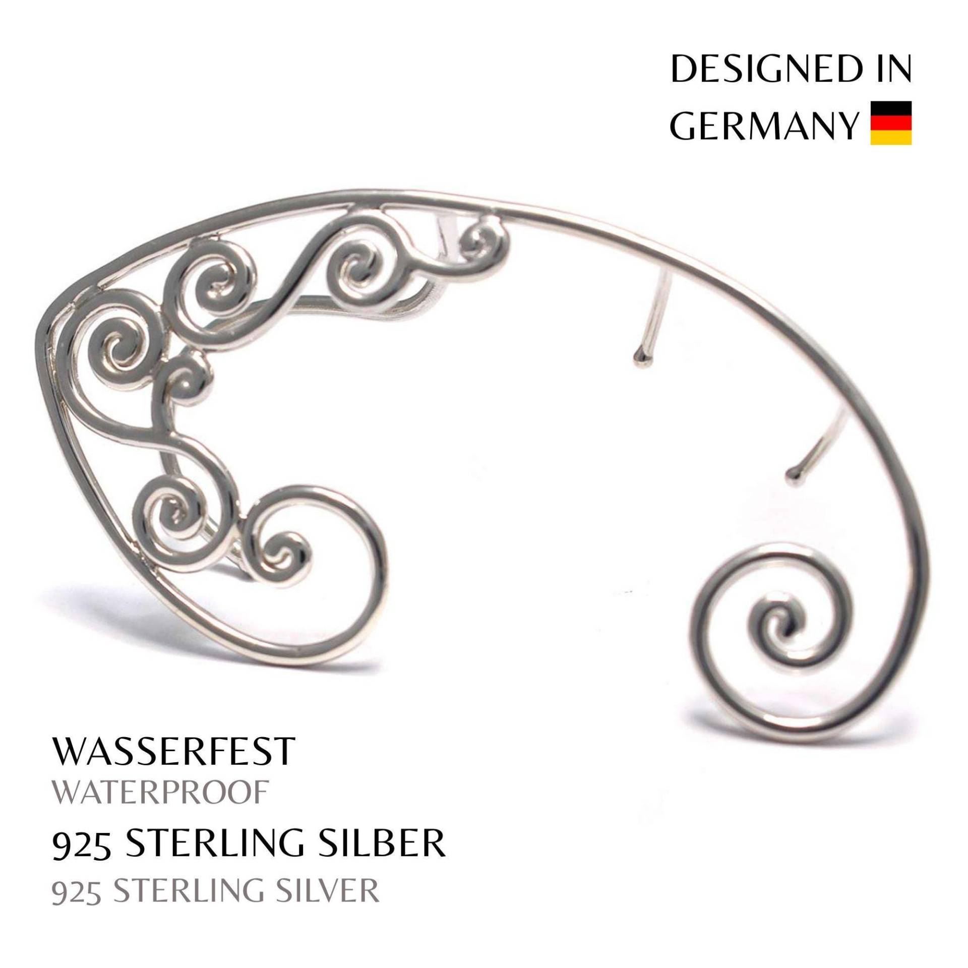 Elfenohren Cosplay Ohrkletterer 925 Sterling Silber Ganz Ohr Ohrringe Elfen-Ohrring Ohrmanschette Ohrspange Ohne Ohrloch Spitze Ohren von LoveYourDiamonds