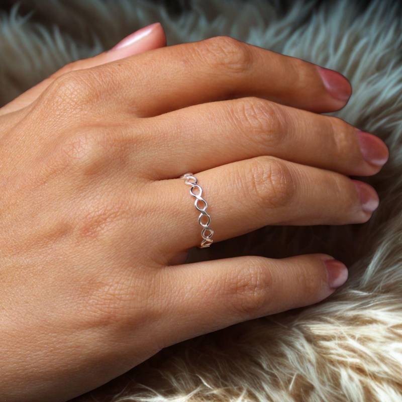 Filigraner Unendlichkeit Silber Ring Aus 925 Sterling von LoveYourDiamonds