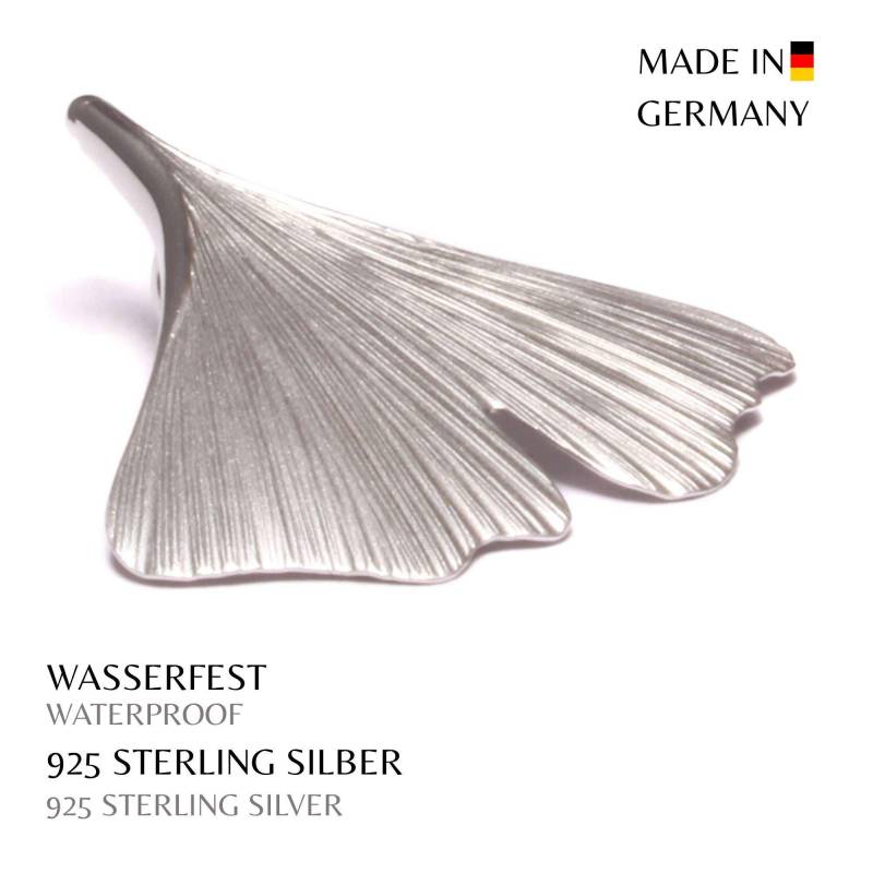 Ginkgoblatt Anhänger 925 Sterling Silber Natur Schmuck Kettenanhänger Blatt Design Zeitloser Gingko Für Damen Geschenkidee von LoveYourDiamonds