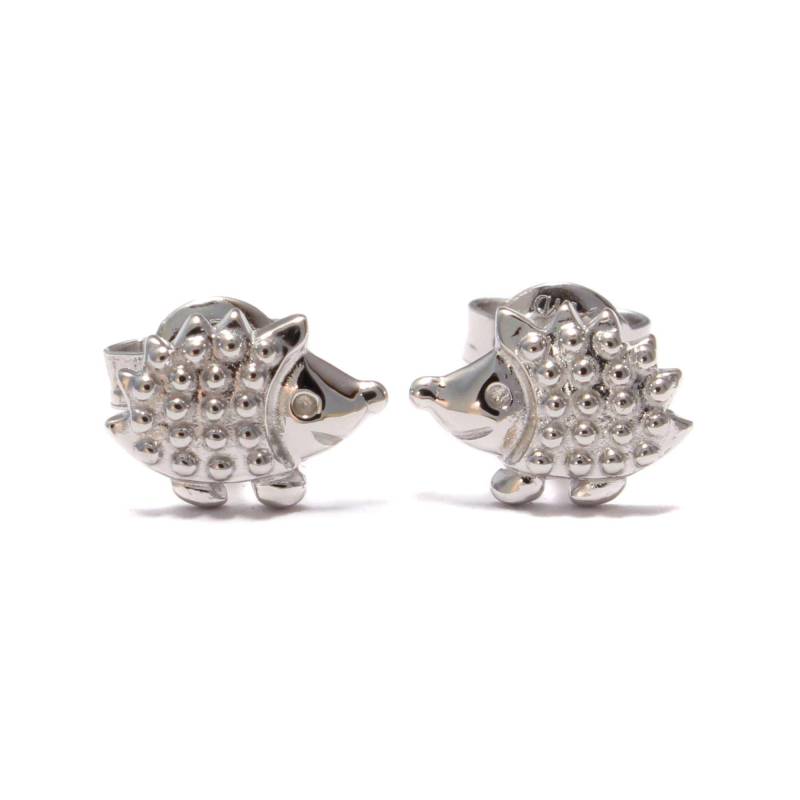 Igel Ohrstecker Silber 925 Rhodiniert Tier Ohrringe Damen & Kinder Niedliche Stecker Tiere Geschenk Mädchen Ohrschmuck Loveyourdiamonds von LoveYourDiamonds