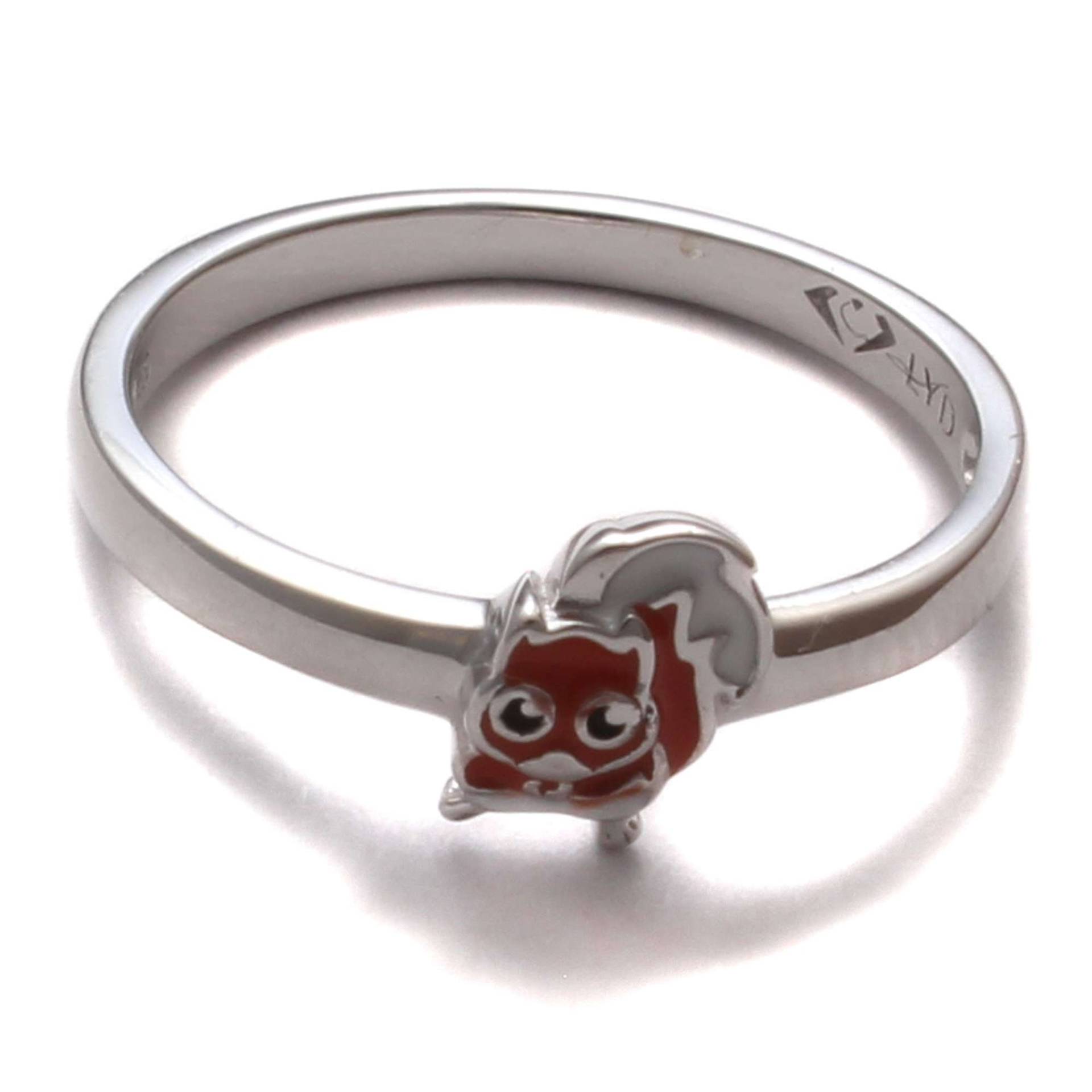 Kinderring Eichhörnchen Lustig, 925 Sterling Silber, Kinder Ring Nickelfrei, Kinderschmuck Zoo Kawaii, Schmuck Tier, Mädchen Süß von LoveYourDiamonds