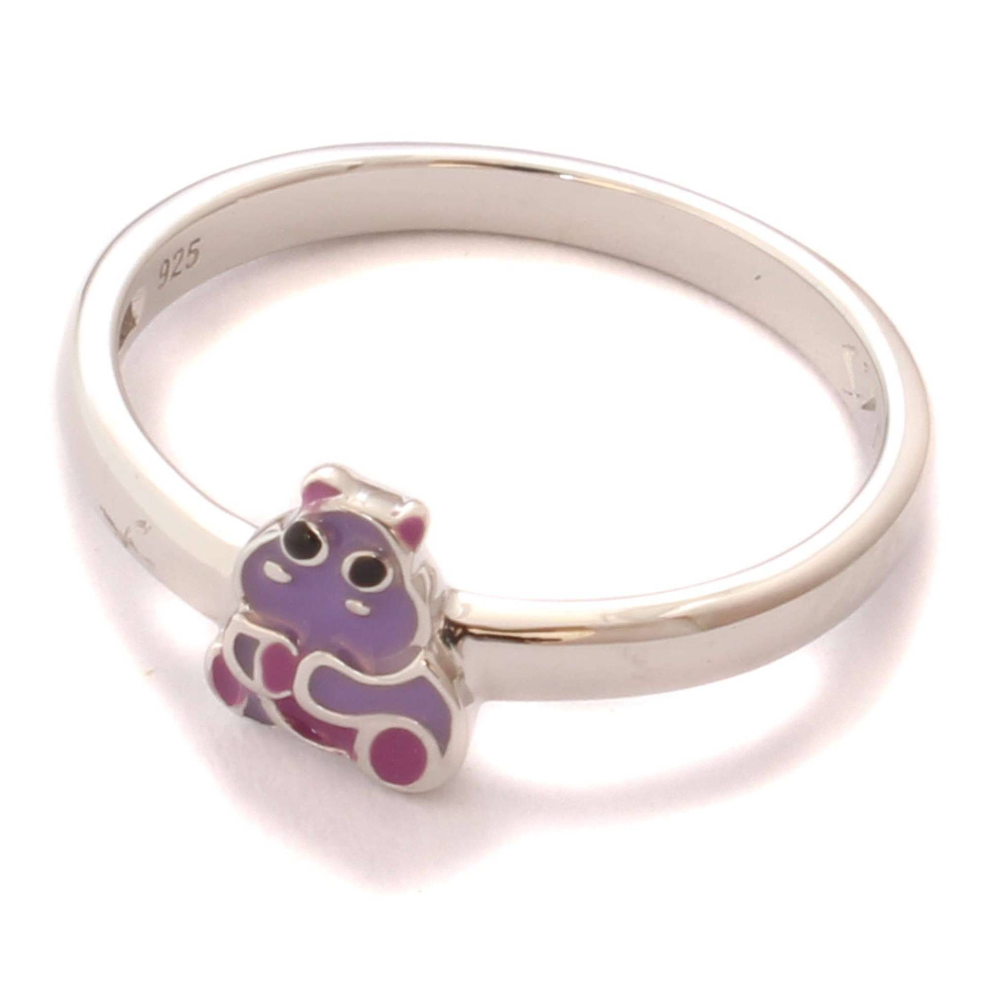 Kinderring Nilpferd Süß, 925 Sterling Silber, Kinder Ring Nickelfrei, Kinderschmuck Zoo Afrika, Schmuck Tier Motiv, Mädchen Geschenk von LoveYourDiamonds