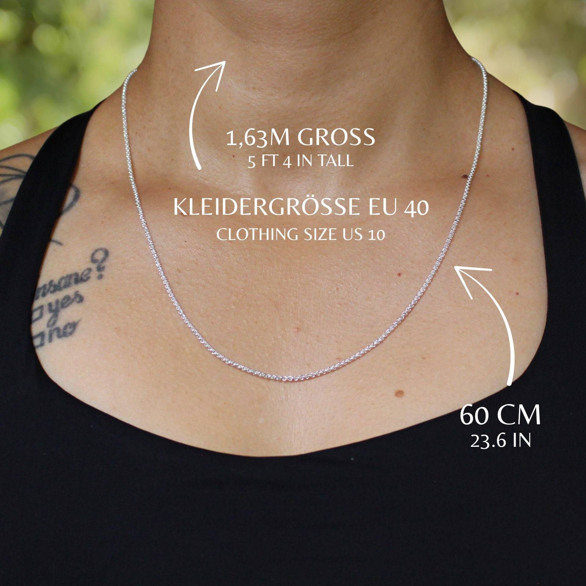 Lange Silberkette Damen 60 cm 925 Sterling Silber Layeringkette Fein Vergoldet Halskette Geschenkidee Frauen Erbskette Damenschmuck Lange Silberkette Damen 60 cm 925 Sterling Silber Layeringkette Fein Vergoldet Halskette Geschenkidee Frauen Erbskette Damenschmuck von LoveYourDiamonds