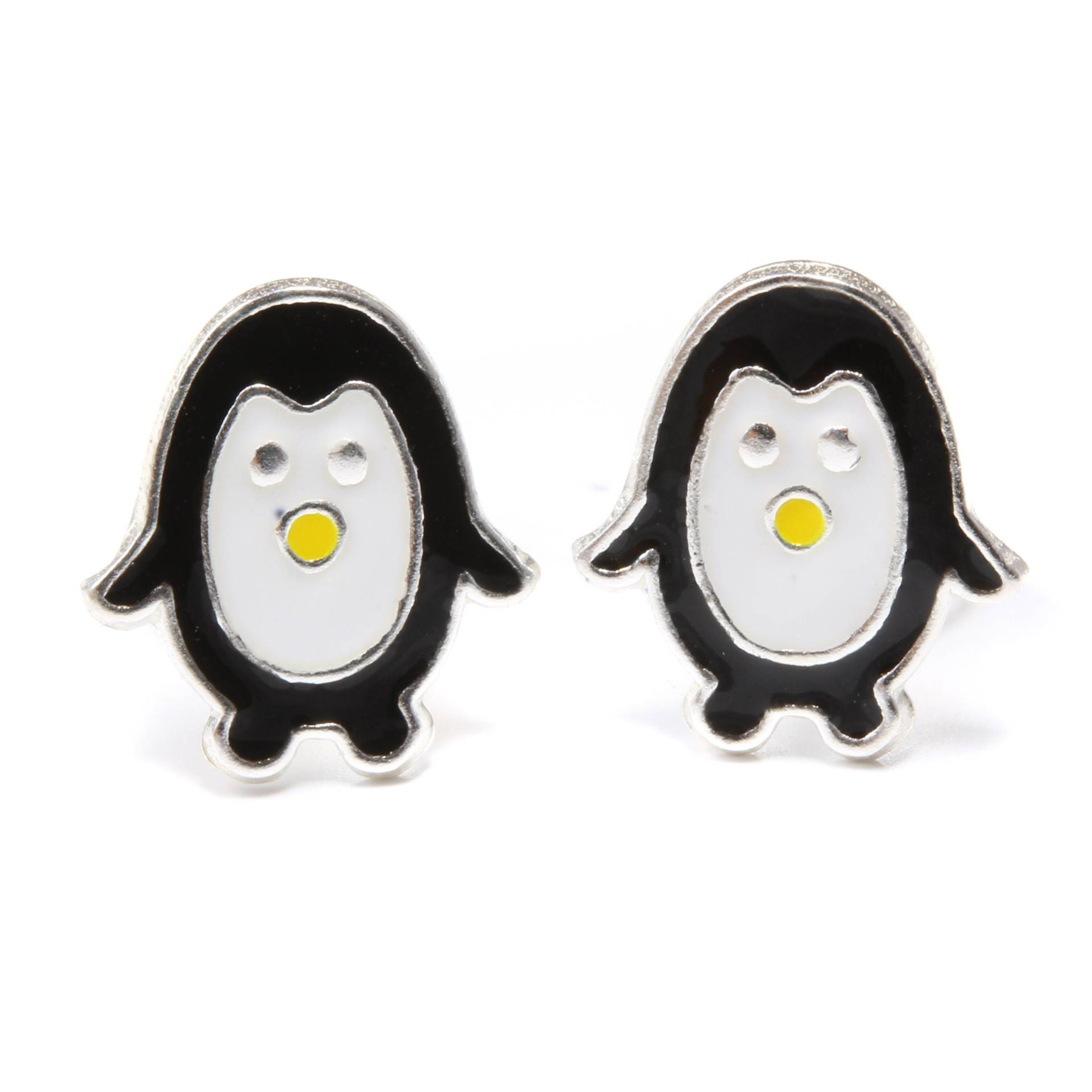 Niedlich Pinguin Kinder Ohrstecker 925 Sterling Silber, Ohrstecker, Kawaii Plug, Earring, Earring Sterling von LoveYourDiamonds