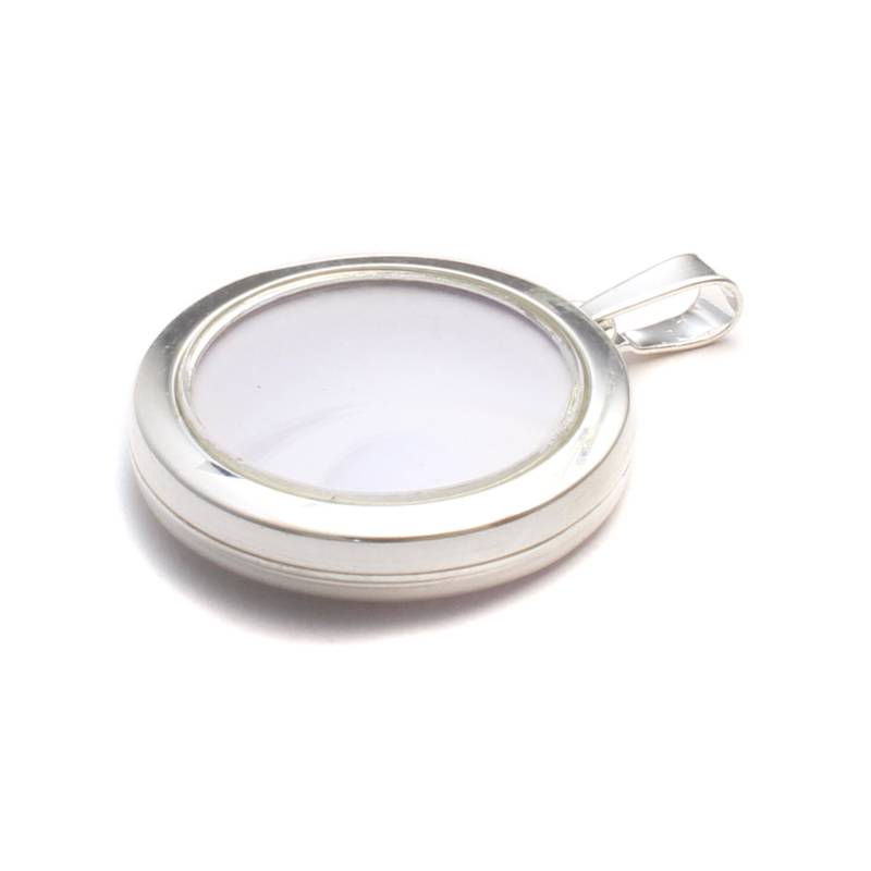 Rundes Medaillon Mit Sichtfenster Echt Silber, 925 Foto Medaillon, Talisman Anhänger Andenken, Freundschaft Schmuck Erinnerung, Geschenk von LoveYourDiamonds