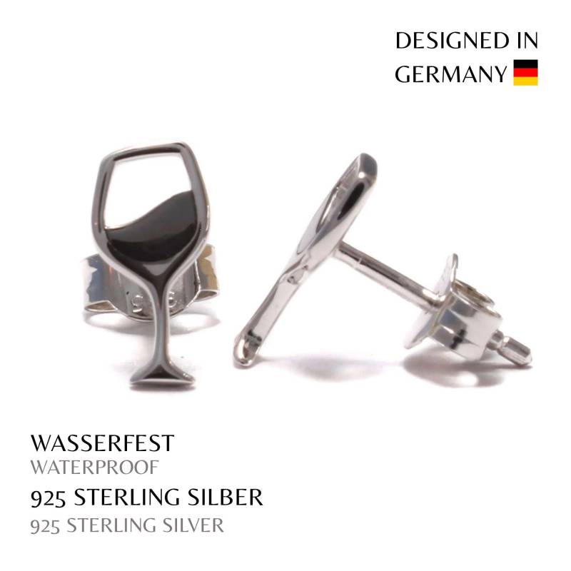 Weinglas Ohrringe Aus Recyceltem 925 Sterling Silber | 5 X 10 Mm von LoveYourDiamonds