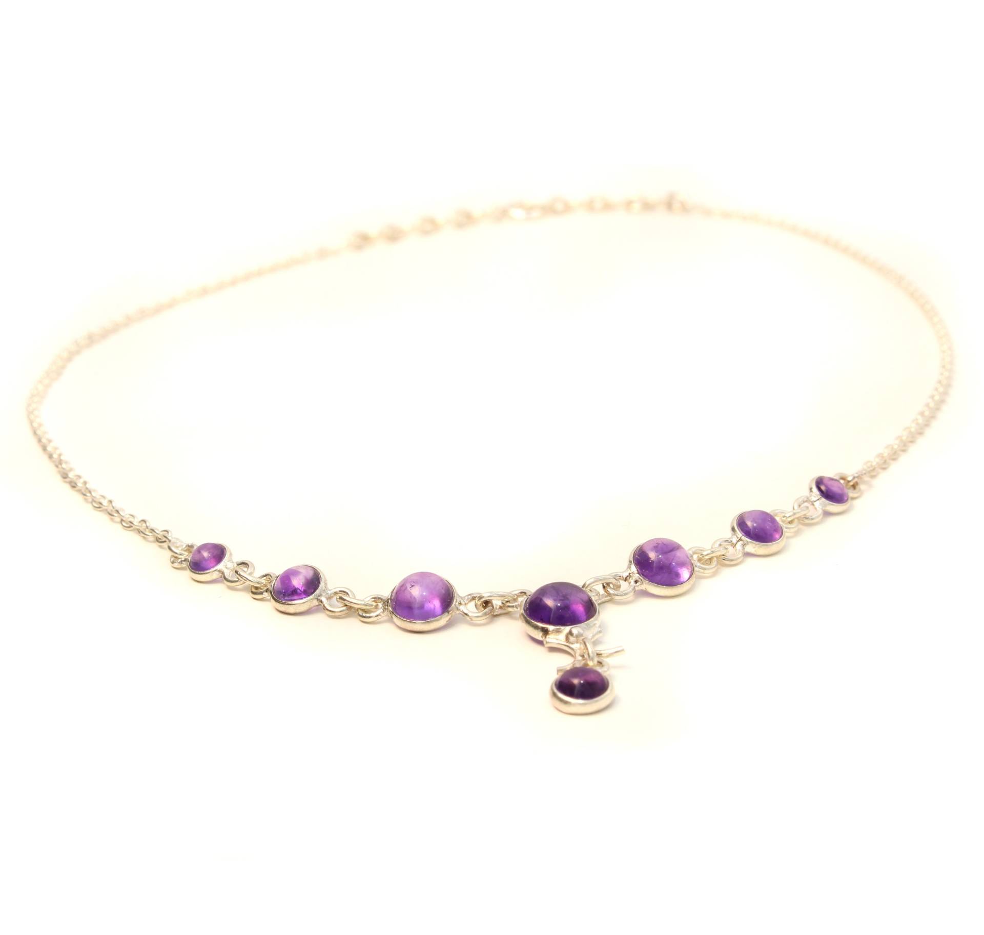 Zartes Amethyst Collier Aus 925 Sterling Silber, Kette, Collier, Silberkette, Silbercollier, Silber Damen Kette von LoveYourDiamonds