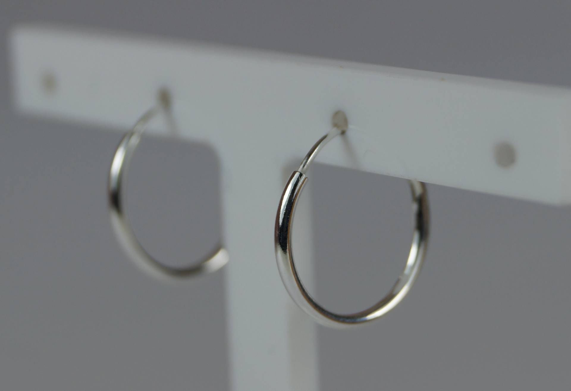 14 Mm Sterling Silber Schläfer Creolen, Top-Klapp Hoop Ohrringe 14 Mm Sterling Silber Schläfer Creolen, Top-Klapp Hoop Ohrringe von LoveYourJewellery