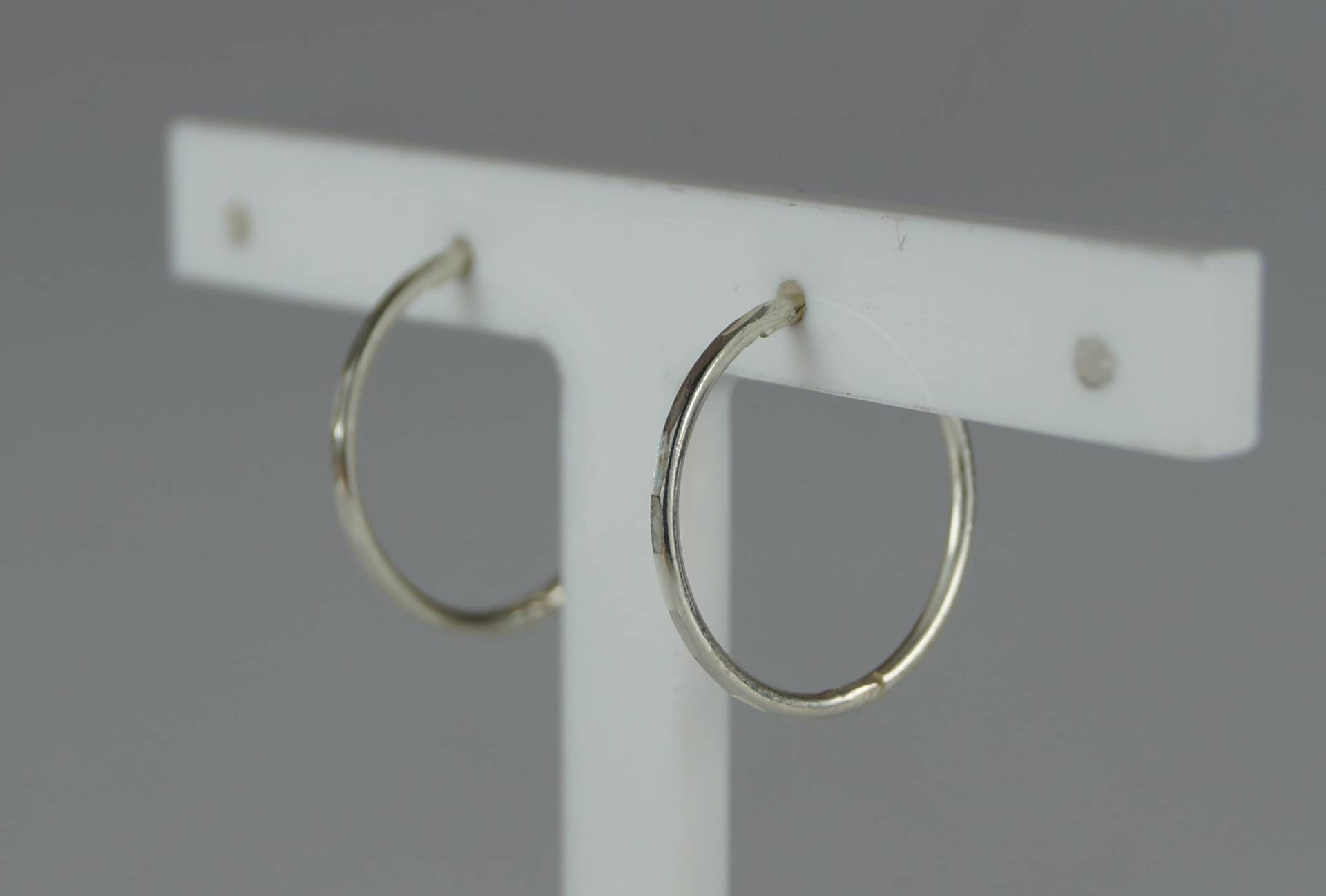 sterling Silber Hoop Ohrringe, 16 Mm Klapp Facettierter Schläfer, Schläfer Ohrringe sterling Silber Hoop Ohrringe, 16 Mm Klapp Facettierter Schläfer, Schläfer Ohrringe von LoveYourJewellery