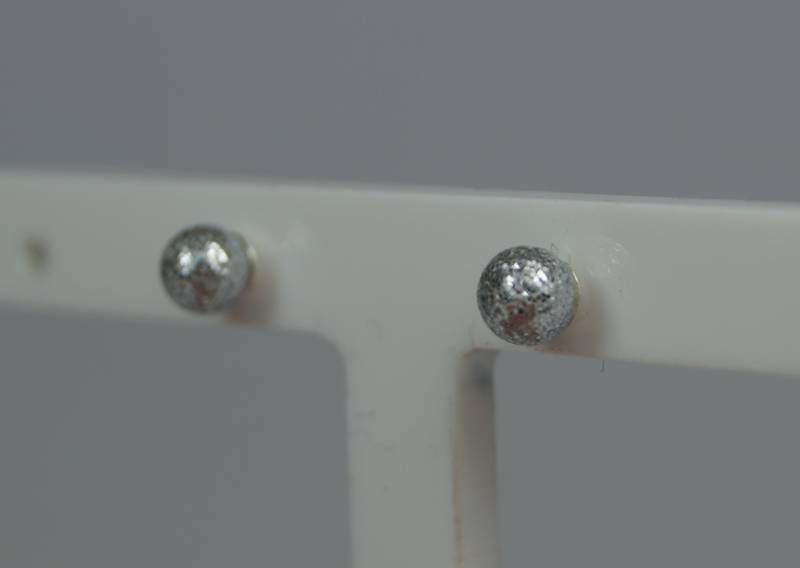 sterling Silber Kugel Ohrstecker, 4 Mm Glitter Ball Ohrstecker sterling Silber Kugel Ohrstecker, 4 Mm Glitter Ball Ohrstecker von LoveYourJewellery