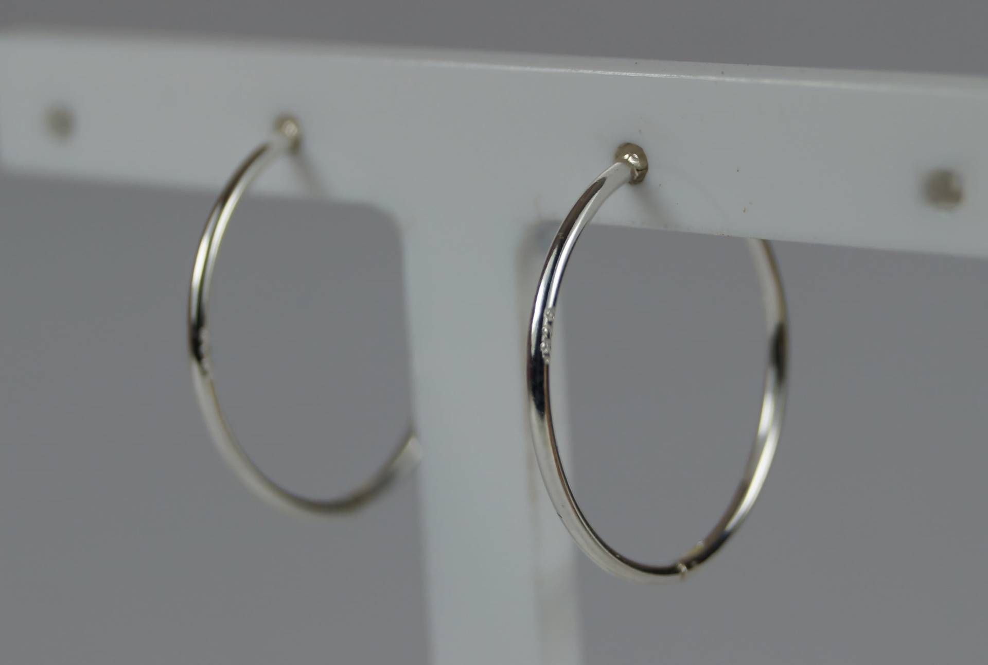 sterling Silber Schläfer Creolen, 19 Mm Creolen Mit Scharnier sterling Silber Schläfer Creolen, 19 Mm Creolen Mit Scharnier von LoveYourJewellery