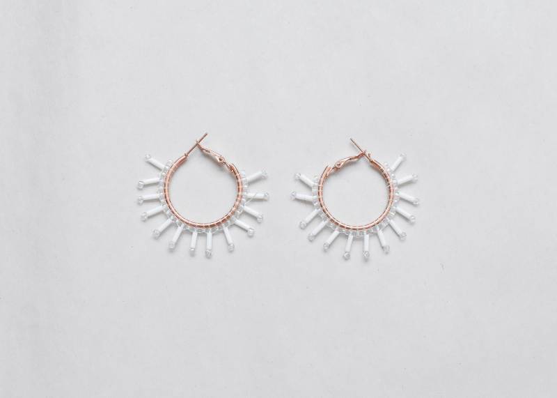 Sunburst Creolen | Dangle, Rocailles, Ziegelstich Sunburst Creolen | Dangle, Rocailles, Ziegelstich von LoveabellStudio