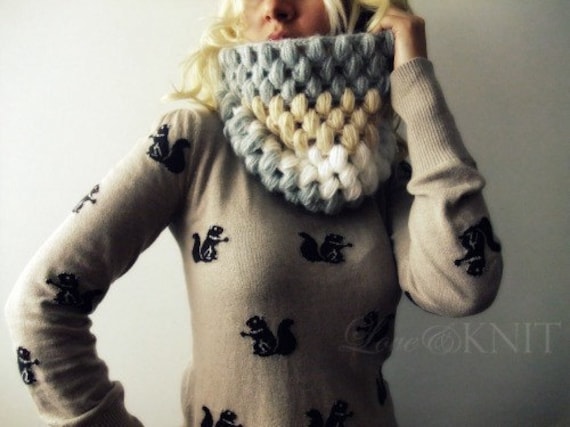 Handgestrickter Schlauchschal, Häkeln von LoveandKnit