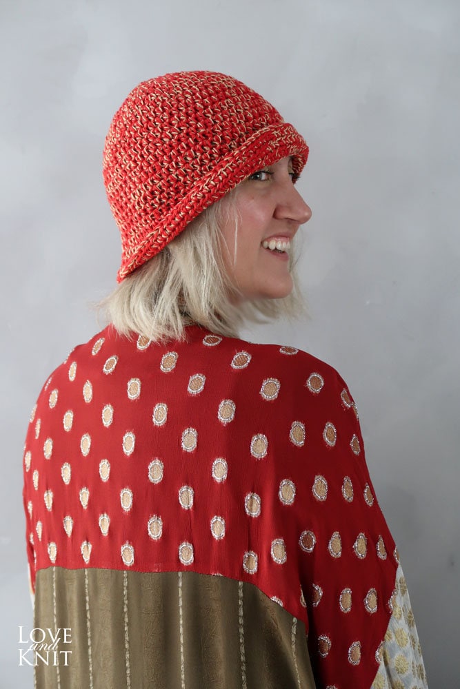 Sommer-Hüte - Sommerhut Häkelmütze Sonnenhut Cloche Beach Hut Strohhut Baumwolle Rot von LoveandKnit