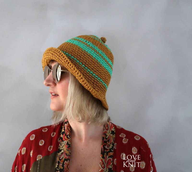 Sommermütze - Häkelmütze Sonnenhut Cloche Mütze Strandhut Strohhut Baumwollmütze Sommerstrick von LoveandKnit