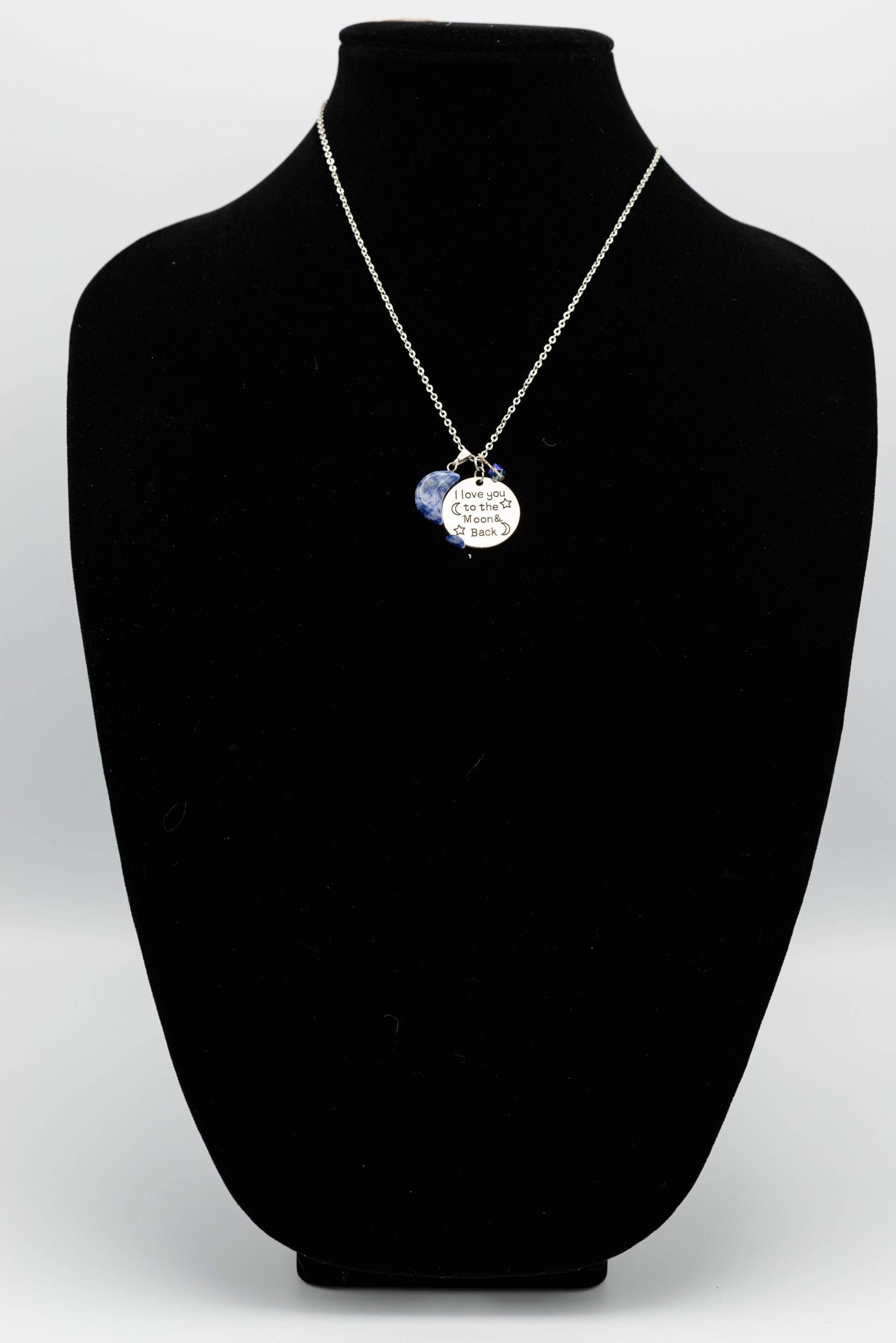 Ich Liebe Dich Zum Mond Und Zurück Halskette Ich Liebe Dich Zum Mond Und Zurück Halskette von LovedByAllStudio