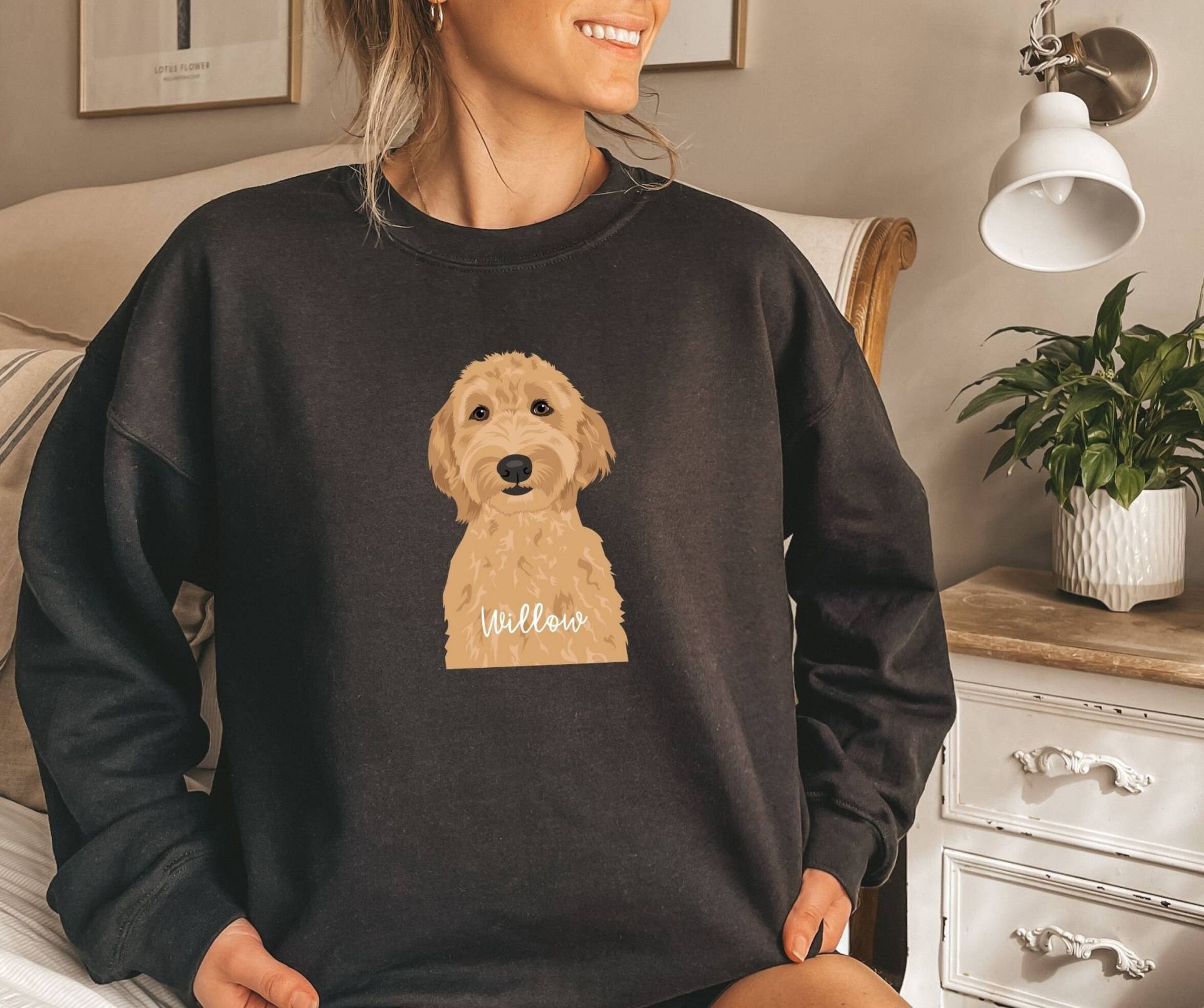 Personalisierte Goldendoodle Mama Sweatshirt Mini Doodle Mom T-Shirt Labradoodle Crewneck Dog Bekleidung Cockapoo Pullover von Lovedogsgifts