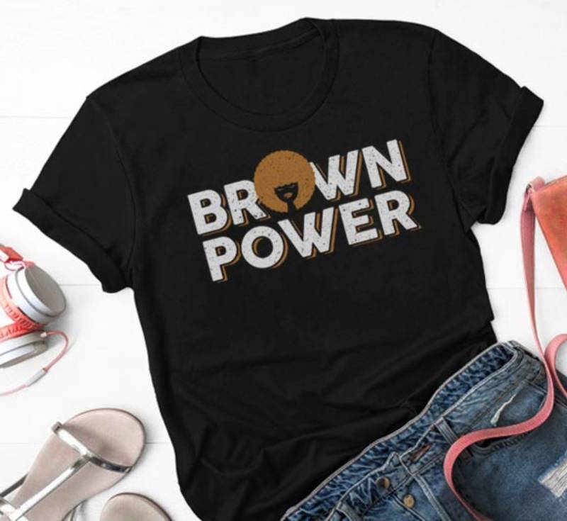 Braunes Power T-Shirt - Ermächtigungs-Shirt, Schwarzer Stolz, Brauner Hautstolz, Kulturelles Stolz-T-Stück von LoveelyShop