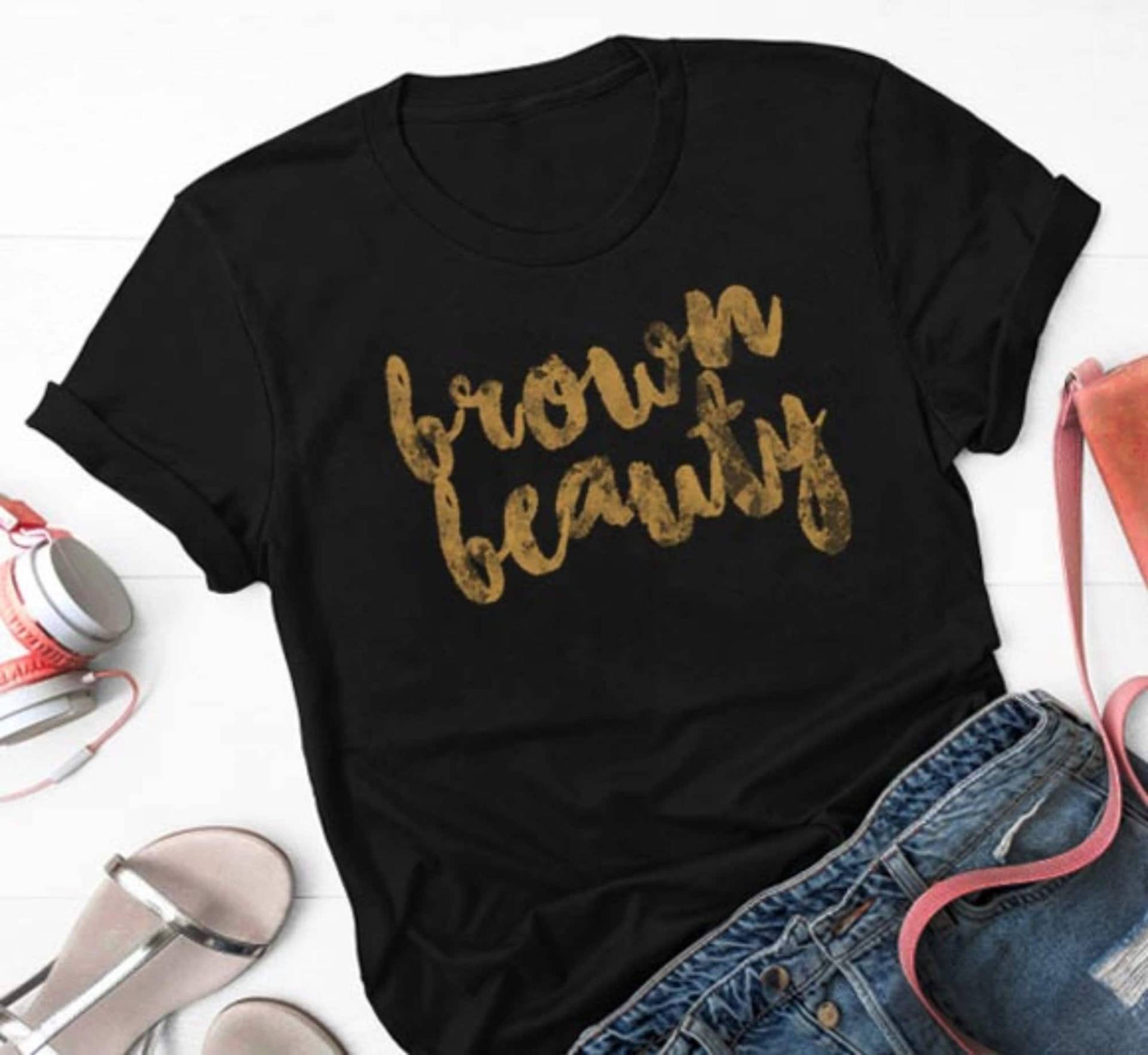 Braunes Schönheit T-Shirt - Melanin Schönheit, Schwarze Mädchen Magie, Selbstliebe T-Shirt, Empowerment Shirt, Kurzarm Unisex Tank Top, Hoodie von LoveelyShop